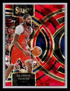 2023-24 Select Basketball #173 Brandon Ingram Red Cracked Ice Premier Pelicans - Bild 1 von 2