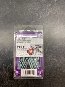 The Hillman Group 41423 Round Head Toggle Bolt 1/8 X 4 in. 12 Piece - Picture 1 of 5