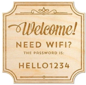 Custom Engraved Wood Signs [8"] - Made To Order - Your Name or Text Solid Birch - Picture 1 of 7