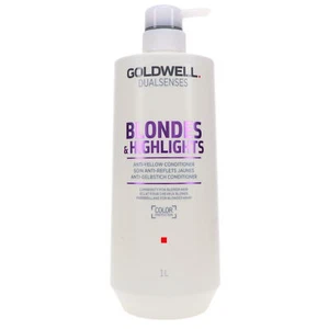 Goldwell Dualsenses Blondes & Highlights Anti-Yellow Conditioner 33.8 oz - Picture 1 of 8