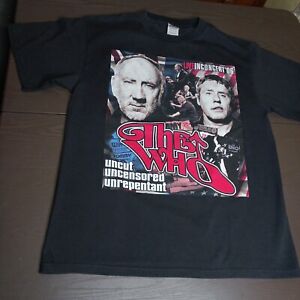 The Who "Uncut-Uncensored-Unrepentant" 2006 Tour Concert T Shirt Two Sided Large