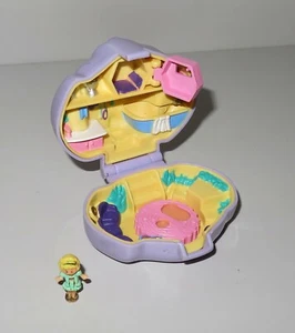 Polly Pocket Spieldose / Katzen-Dose klappbar mit 1 Figur - toll (115) - Bild 1 von 4