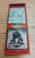 Henry Reese 1934 Diamond Matchbook Cover Red Football New York Giants Temple U