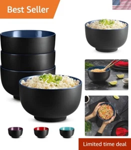 Stylish Black/Navy Ramen Bowls - 34 oz Capacity, Microwave & Dishwasher Safe - Picture 1 of 8