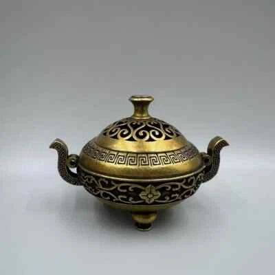 The diameter of the carved incense burner ornament is about 3.4 centimeters Foto 1 de 4