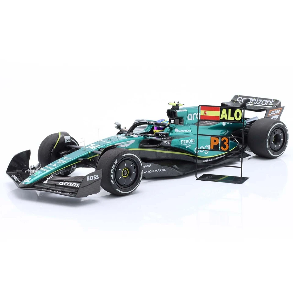 Fernando Alonso Aston Martin AMR23 Formula 1 Bahrain Gp 2023 1:18 - Immagine 1 di 1