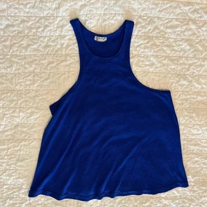 Free People Intimately Stretchy Tank Top women’s XS Blue Ribbed Racer Back - Picture 1 of 3