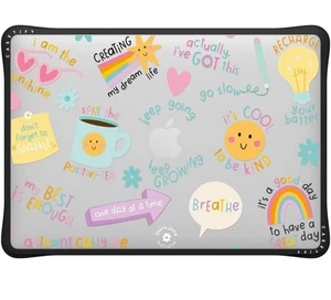 Casetify Impact MacBook Pro 13 Inch (M1/M2/Intel) Case Keep Growing Clear Black - Picture 1 of 4