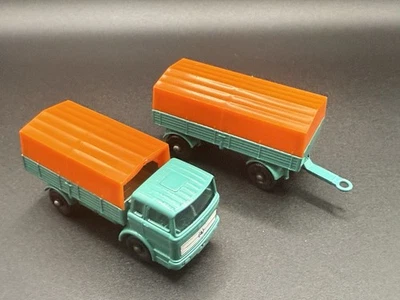 Camión Mercedes Matchbox Serie Nº1 Como Nuevo con Remolque Nº2 Foto 1 de 4