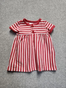 hanna andersson dress stripe 6-12 Months 100% Cotton Baby Girls Red - Picture 1 of 11
