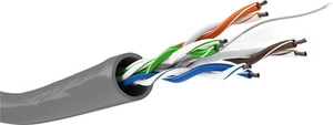 Goobay 93885 CAT 6 Netzwerkkabel, U/UTP, Grau, 305 m - CCA Kupfergemisch für SOH - Afbeelding 1 van 2