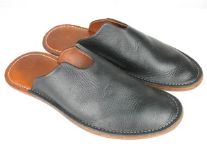Sandalias sin cordones WP Standard Mr. Grumpy de cuero negro MM medianas 9-10 - Imagen 1 de 5