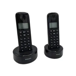 Philips D160 DUO D1602B/34 Schnurlostelefon Festnetz ENG FRA IT ESP RUS - Photo 1/5