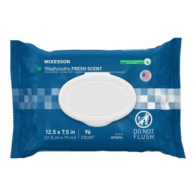 McKesson Personal Cleansing Wipe 7.5 x 12.5" WPW96 6 Pack 576 Wipes - Image 1 of 3