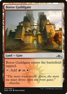 Boros Guildgate #243 2x FOIL GRN MTG Guilds of Ravnica Common MINT land - Picture 1 of 1