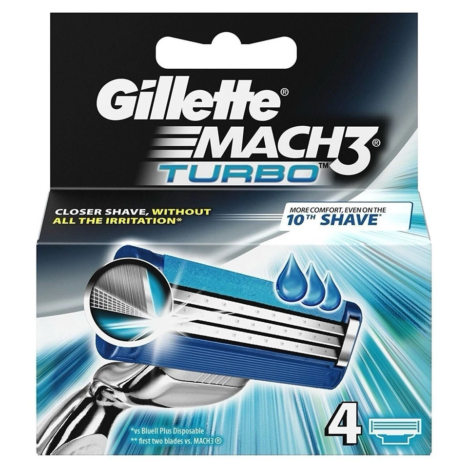 Gillette Mach 3 Turbo Blade 4-Pack