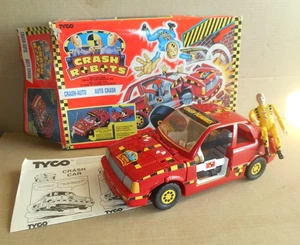 vintage TYCO CRASH ROBOTS DUMMIES CRASH AUTO missing 1 wheel - 1991 - Picture 1 of 17