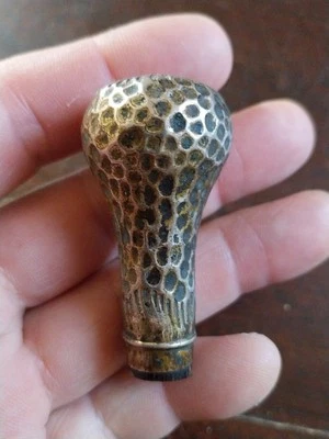 POMMEAU DE CANNE ANCIEN EN ARGENT OMBRELLE FIN XIXeS HAUTEUR 5,5 CM A REMONTER - Photo 1/3