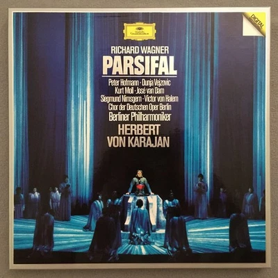 E414 Wagner Parsifal Hofmann Moll Karajan BPO 5LP DGG 2741 002 Digital Stereo - Image 1 of 4