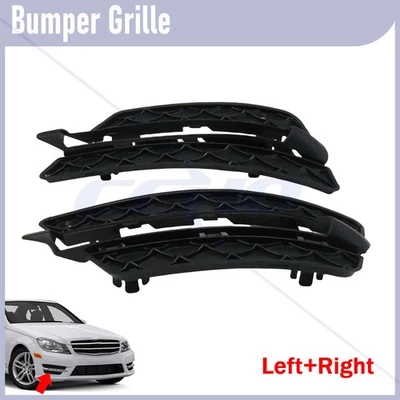 Juego de cubierta de orificio de luz antiniebla para Mercedes-Benz C250 C300 C350 2012-2014 Foto 1 de 4