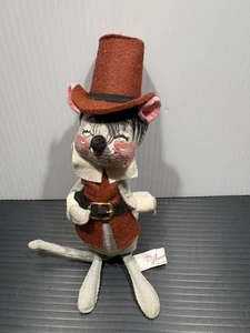 Vintage Annalee Puppe Junge Pilger Maus Thanksgiving 11 Zoll 1986 - Bild 1 von 9