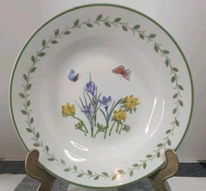 Gibson Everyday Butterflies & Wildflower Blooms 8" Schüssel mit breiter Rand - Bild 1 von 4