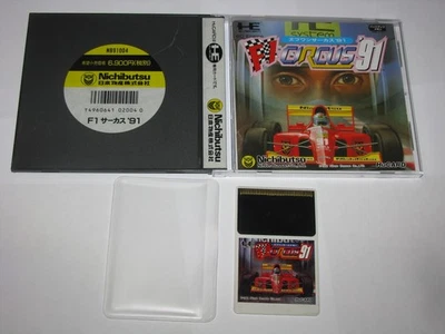F1 Circus '91 PC Engine HuCard Japan import US Seller - Image 1 of 4