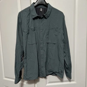 Camisa de rendimiento de pesca para hombre con botones manga larga Bluesign REI caminata al aire libre - Imagen 1 de 16