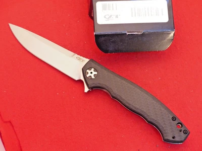 Zero Tolerance Sinkevich 0452CF Flipper Knife Carbon Fiber (4.1" Satin) ZT - Image 1 of 4