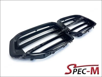 X6M Style Front Grill Gloss Black Kidney Grille Fit For BMW 2024+ G06 X6 LCI - Image 1 of 2