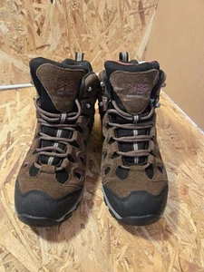 Karrimor Walking Boots Size 5 Brown Suede Leather ladies - Imagen 1 de 15