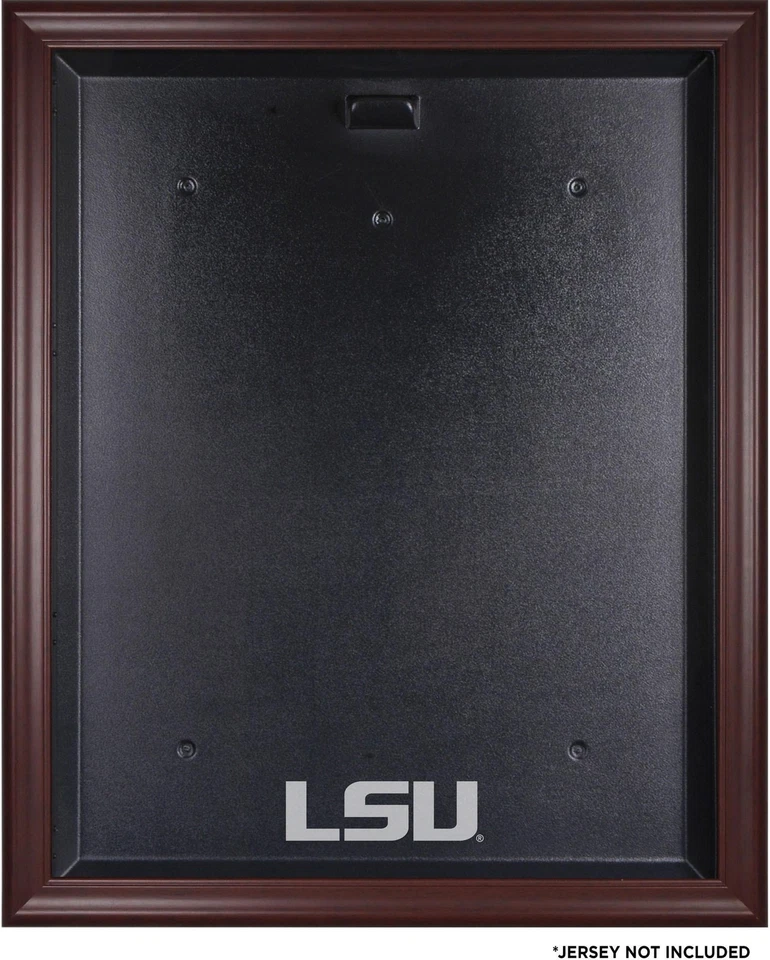 LSU Tigers Mahogany Jersey Logo Display Case with Mirror Back - Image 1 of 1
