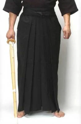 Hakama-  Martial Arts Pants - White - Black - Dark Blue - Image 1 of 4