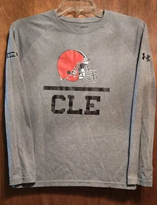 Under Armour NFL COMBINE AUTHENTIC Cleveland Browns Long Sleeve Shirt Youth... - Picture 1 of 7