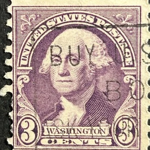 Rare George Washington 3 Cents Stamp 2 Black Eyes - Picture 1 of 3