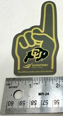 New University of Colorado Buffaloes Football Foam Finger #1 CU Buffs Sticker - Image 1 of 2