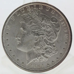 DÓLAR DE PLATA MORGAN DE MUY ALTA CALIDAD 1884 BLANCO ESCARCHADO ELECCIÓN SIN CIRCULAR   - Imagen 1 de 2