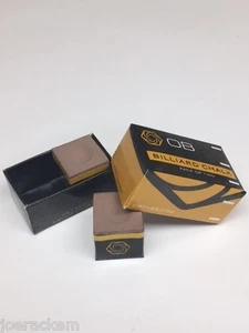 2 Piezas - Tiza de Billar OB - BRONCEADO - OB Taco Tiza de Billar Calidad Premium  - Imagen 1 de 3