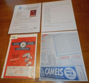 RARE AUTHENTIC BASEBALL MULTI-SIGNED SCOREBOOK (1951 BOSTON RED SOX 21 PLAYERS) - Picture 1 of 12