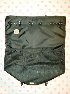 NIB Victoria's Secret PINK Limited Edition 2020 Black Logo Backpack Tote Bag