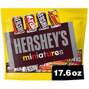 Hershey's Miniatures Assorted Chocolate Candy, Family Pack 17.6 oz - Picture 1 of 4