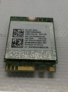HP WIFI Chip Wireless Adapter Card LAN 802.11ac Bluetooth 4.2 M.2 915620-001 - Picture 1 of 2