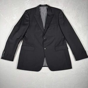 Hugo Boss Blazer Men Size 42L Striped Perelli Movie US Two-Button Jacket Wool - Picture 1 of 14