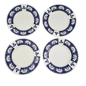 Oneida Spring Daisy Majesticware 6,5" Keramik Dessert Brot Teller - 4er Set - Bild 1 von 16