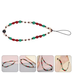 Crystal Beaded Mobile Phone Rope Charm Straps Cellphone Lanyard Wrist Chain for - Zdjęcie 1 z 12