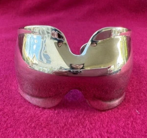 Robert Lee Morris Wide Adjustable Cuff Bracelet in Sterling Silver 44.4 grams - Picture 1 of 15