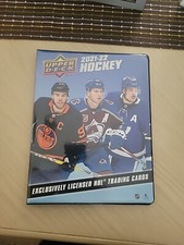2021-22 Upper Deck Series 1 Hockey NHL Binder Collector Kit w/3 *Sealed Packs YG