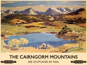 The Cairngorm Mountains (old rail ad.) fridge magnet - Picture 1 of 1