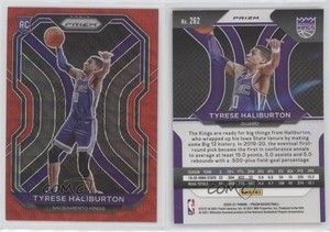 2020-21 Panini Prizm Ruby Wave Prizm Tyrese Haliburton #262 Rookie RC
