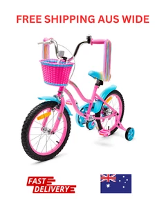 Barbie Malibu 40cm bike Gift Girl Birthday Removal training wheels-FREE SHIPPING - Picture 1 of 6